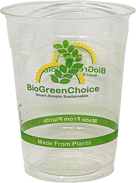 50-PACK OF CUP COLD BIOGREENCHOICE COMPOSTABLE PLA CLEAR CUP 24OZ