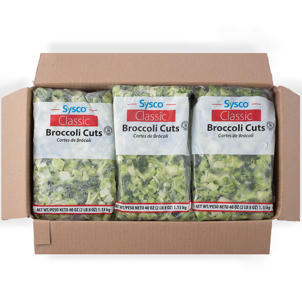 2.5 LB-PACK OF BROCCOLI CUTS POLY GR A