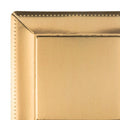 12-PACK OF Plate Paper 13" Gold Square Rim