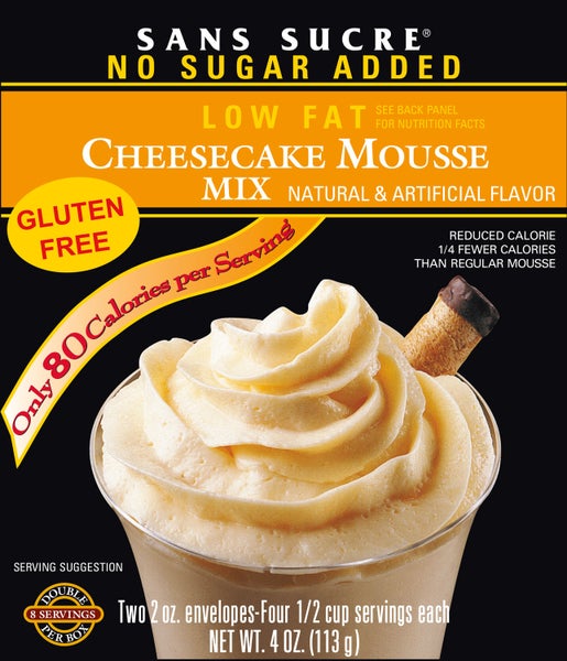 12-PACK OF Baking Mix Cheesecake Mousse No Sugar Added, Bernard Food Industries