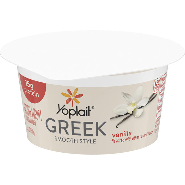 12-PACK OF YOGURT VANILLA GREEK