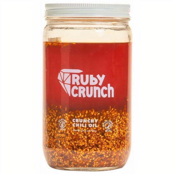3-PACK OF Sauce Chili Crisp Original Foodservice Ruby Crunch, 5 Lakes Flavor