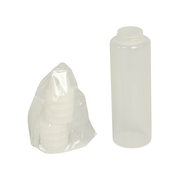 12 OZ-PACK OF BOTTLE PLASTIC SQUEEZE CLR