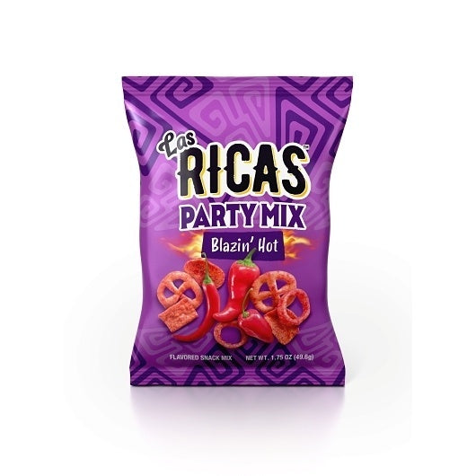 6-PACK OF Blazin Hot Party Mix Puffed Snack Las Ricas, 6 - 1.75 OZ