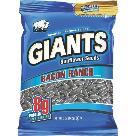 12-PACK OF Giants Bacon Ranch Seeds Giant Snacks Inc, 12 - 5 Oz
