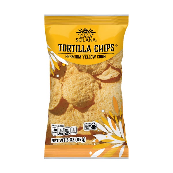 30-PACK OF CHIP TORTILLA YELLOW RND