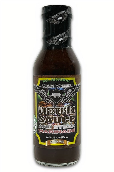 12-PACK OF Sauce Worcestershire + Steak Marinade, Croix Valley
