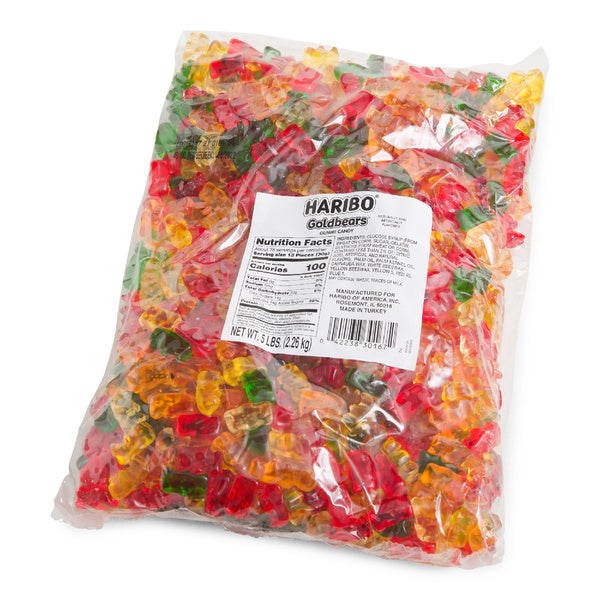 6-PACK OF CANDY GUMMY GOLD BEARS