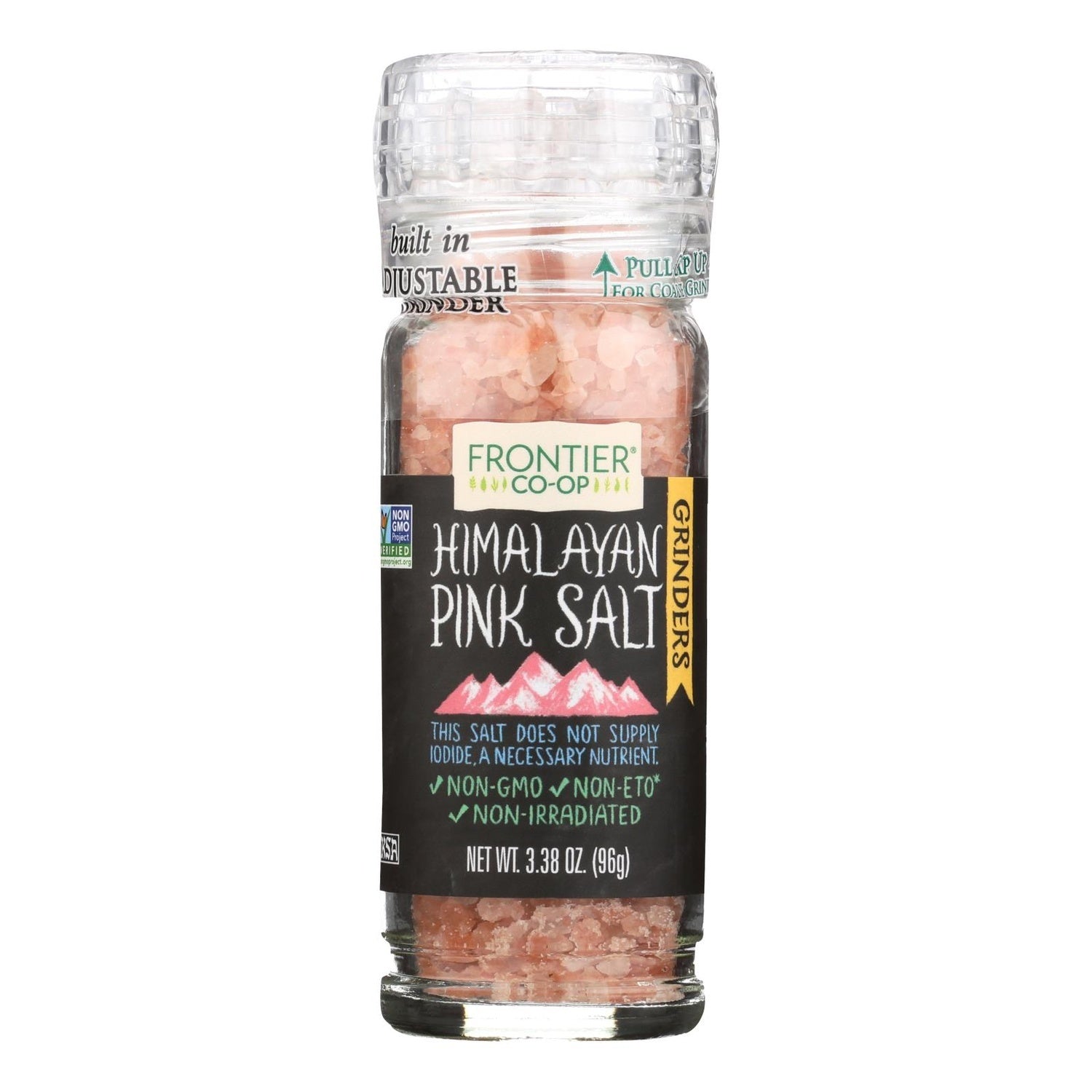 6-PACK OF SALT NON IODIZED HIMALAYAN PINK SALT WITH GRINDER