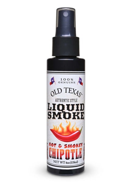 12-PACK OF Spray Flavor Liquid Smoke Hot & Spicy Chipotle Natural, Old Texas, Food Imagineering