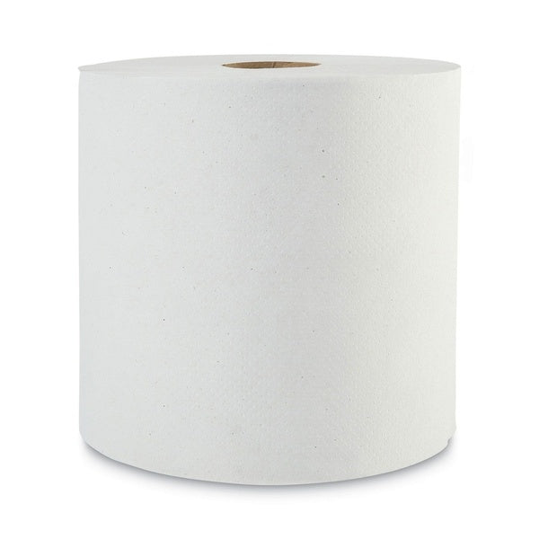 6-PACK OF Towel Roll Boardwalk BWK17GREEN 8" x 800 ft. 1-Ply Green Universal Roll Towels - Eco-Friendly Natural White (6 Rolls/Carton)