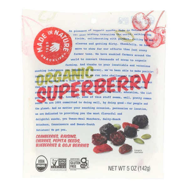 6-PACK OF SNACK FRUIT ORGANIC SUPERBERRY