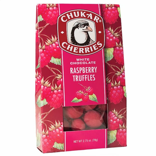 12-PACK OF Chocolate Truffle Raspberry 2.75 OZ, Chukar Cherry