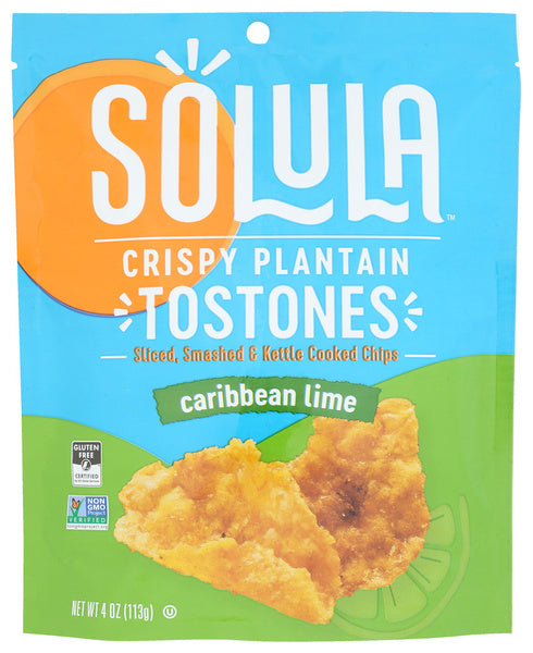12-PACK OF SNACK CHIP TOSTONES CARIBBEAN LIME 4 OUNCE - CASE OF 12