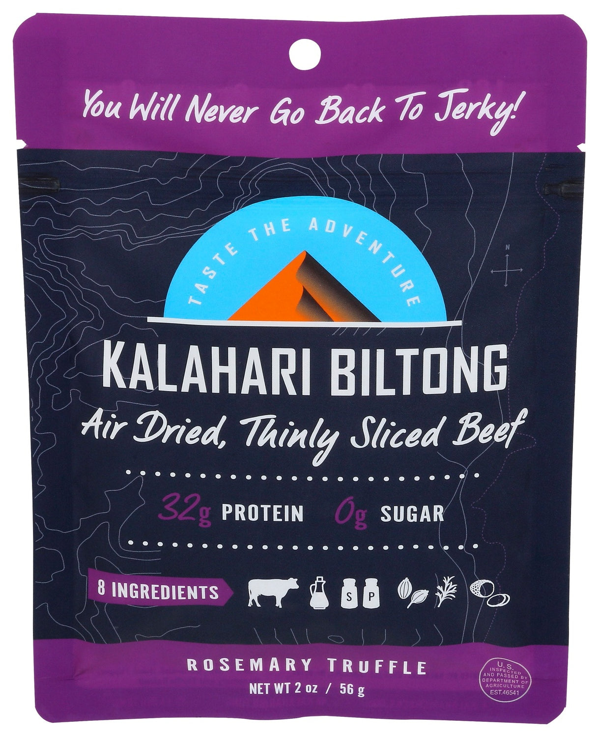 8-PACK OF BEEF JERKY ROSEMARY TRUFFLE