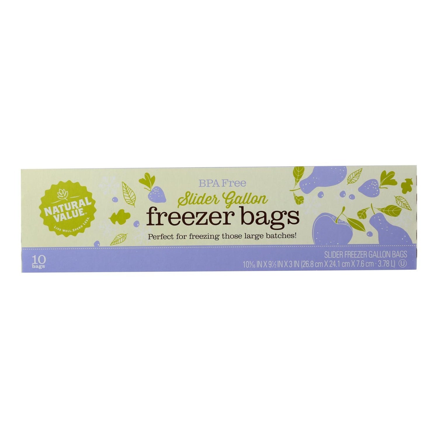 12-PACK OF BAG STORAGE SLIDE GALLON FREEZER BAGS
