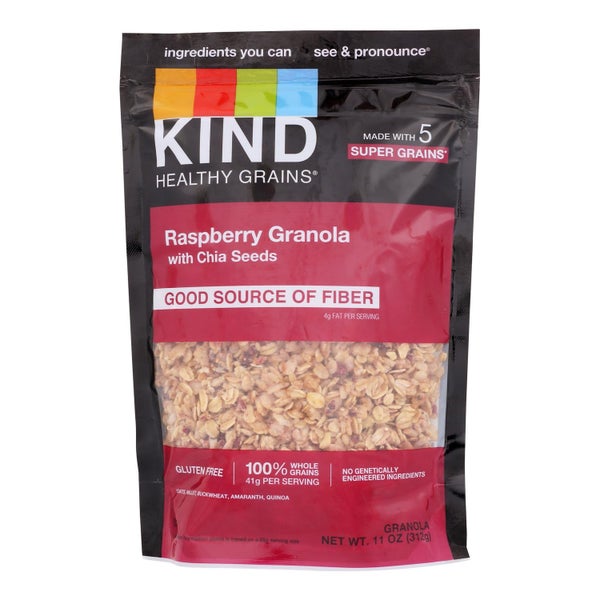 6-PACK OF Cereal Granola Raspberry Chia Seeds Kind 11 oz