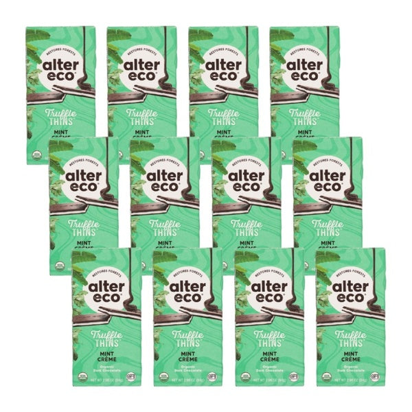 12-PACK OF Candy Chocolate Mint Alter Eco 2.96 oz