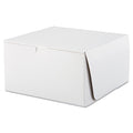 100-PACK OF Container Food SCT SCH 0977 Premium White Bakery Boxes - 10x10x5.5 Inches - 100 Count - Ideal for Cakes, Pastries, and Cupcakes