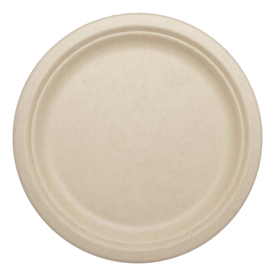 1000-PACK OF PLATE COMPOSTABLE World Centric 9" Fiber Round Plates | No PFAS | 1000 count