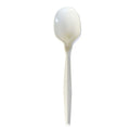 1000-PACK OF Cutlery Plastic Boardwalk Mediumweight Polypropylene Plastic Soup Spoon - 4.86 Inch, Durable White Cutlery, 1000 Count Carton
