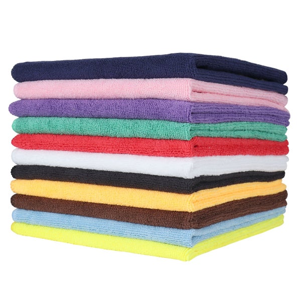 12 CT-PACK OF TOWEL TERRY CLOTH MICRFBR BLK