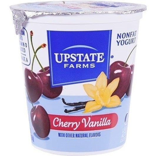 12-PACK OF Cherry Vanilla Blended Yogurt Upstate Farms, 12 - 8 Oz