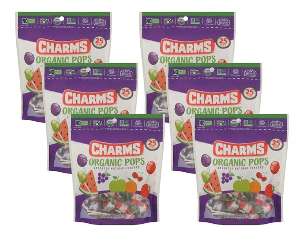 6-PACK OF Candy Lollipop Charms Charms Candy 4.49 oz