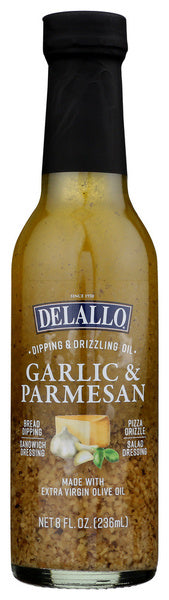 6-PACK OF Oil Garlic Delallo 8 fo
