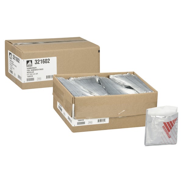1-PACK OF BAG FOIL HAMBRGR 6.75X6.5