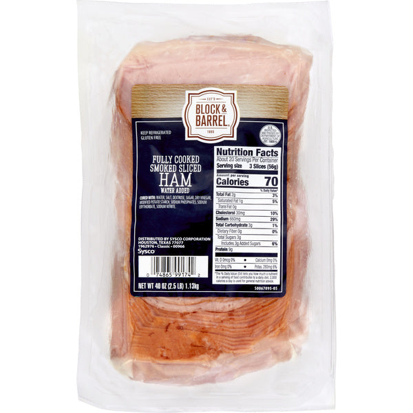 2.5 LB-PACK OF HAM SMOKED SLI .67OZ