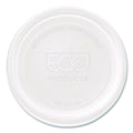 2000-PACK OF Eco-Products EP-PCLID Compostable PLA Plastic Portion Cup Lids Fits 2 oz. to 4 oz. Portion Cups - Clear (2000/Carton)