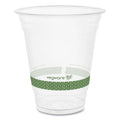 1000-PACK OF Cup Cold Eco-Friendly Vegware R360Y-G 12 oz Compostable Cold Cup - Clear and Green (1000 Count)