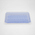 8-PACK OF Heavy Duty Container Disp 8.5x5.3x2 Blue Sushi Tray w/Lid #015 400 Sets