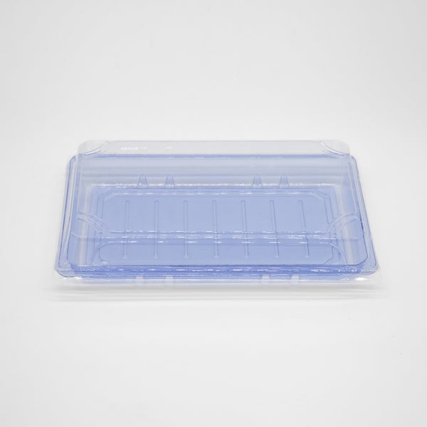 8-PACK OF Heavy Duty Container Disp 8.5x5.3x2 Blue Sushi Tray w/Lid #015 400 Sets