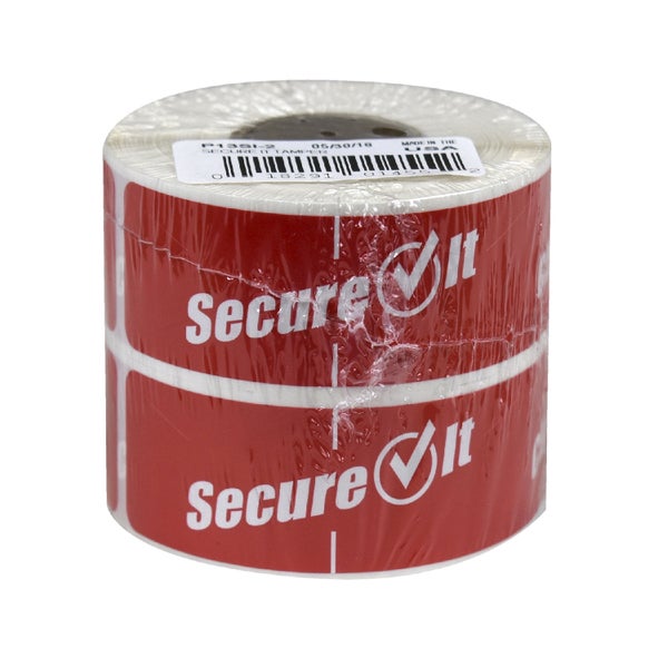 250 CT-PACK OF LABEL ROLL 1X3 SECURE IT RED