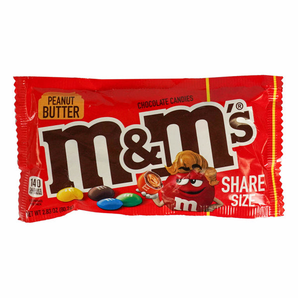 6-PACK OF CANDY M&M PEANUT BUTR KNG