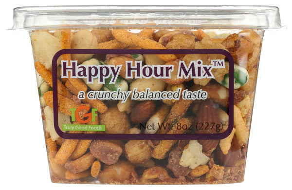 6-PACK OF SNACK MIX HAPPY HOUR 8 OUNCE - CASE OF 6