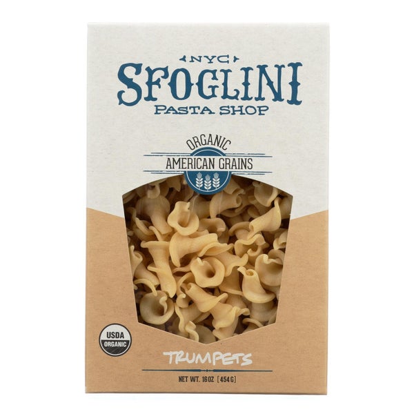 6-PACK OF Pasta Noodle Trumpets Organic Sfoglini 16 oz