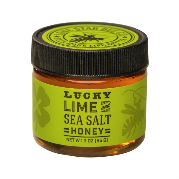 24-PACK OF Honey Sea Salt Lucky Lime Lone Star Bee Company