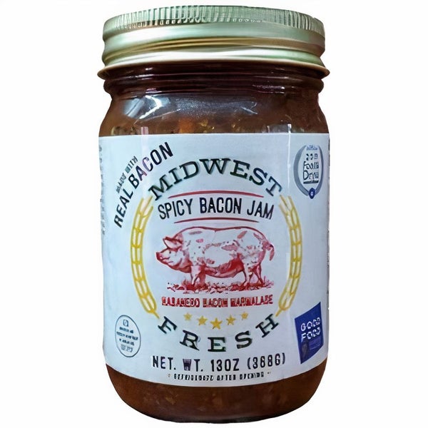 12-PACK OF Jam Bacon Spicy Midwest Fresh