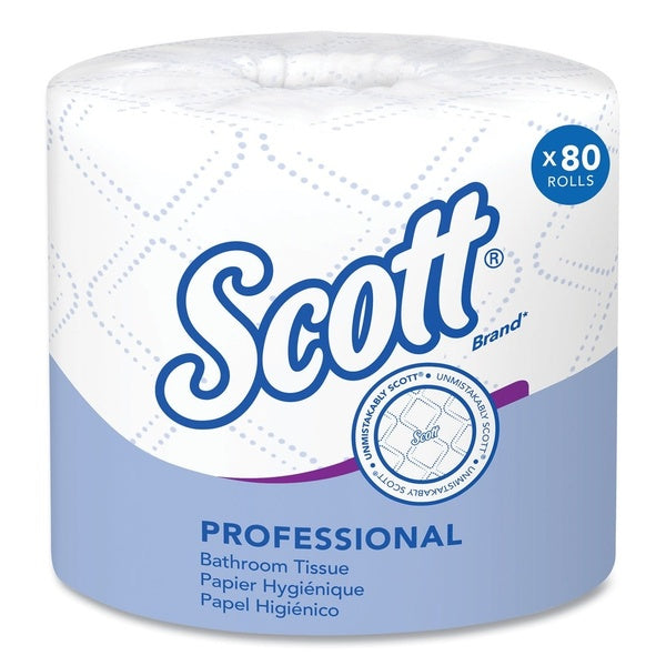 80-PACK OF Scott Essential 4460 Standard Toilet Paper - Septic Safe 2-Ply Rolls (80 Count) for Business Restrooms