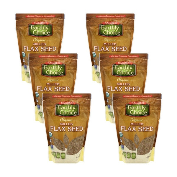 6-PACK OF Seed Flax Milled Natures Earthly 10 oz
