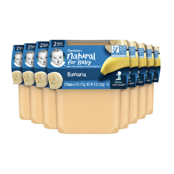 8-PACK OF BANANA STRAINED 4 OZ 2ND FD