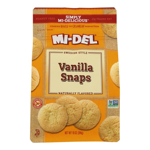8-PACK OF Cookie Vanilla Snaps Midel 10 oz
