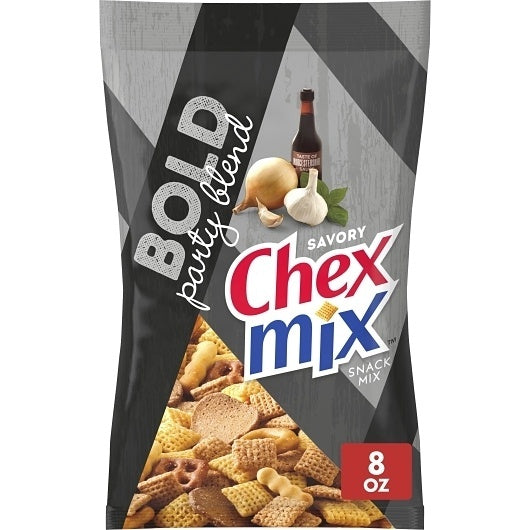 6-PACK OF Savory Bold Party Blend Snack Mix Chex Mix Dry, 6 - 8 Oz