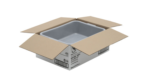 EACH-PACK OF BOX BUS GRAY 5IN DEEP 15X20