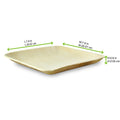 1-PACK OF PLATE DISPOS PALM LF SQR 8X8