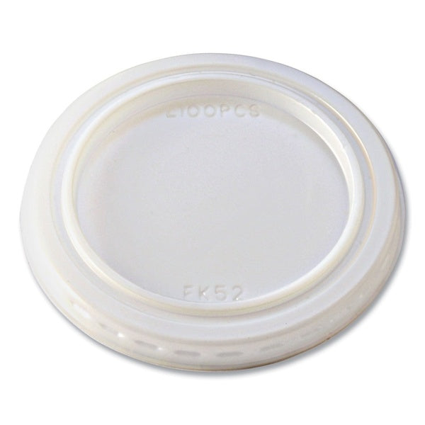 2500-PACK OF Lid Dome Fabri-Kal Clear Portion Cup Lids for 1 oz Squat Cups - 125 Lids per Sleeve, 20 Sleeves per Carton