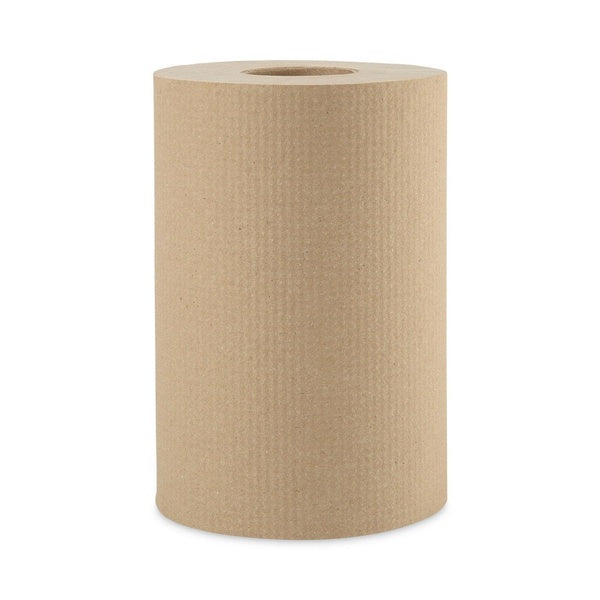 12-PACK OF Towel Paper Boardwalk B6252 8 in. x 350 ft. Natural Hardwound Paper Towels - 12 Rolls per Carton for High-Traffic Areas